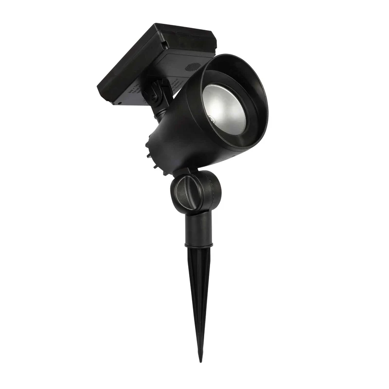 Projecteur solaire de 55 lumens, noir