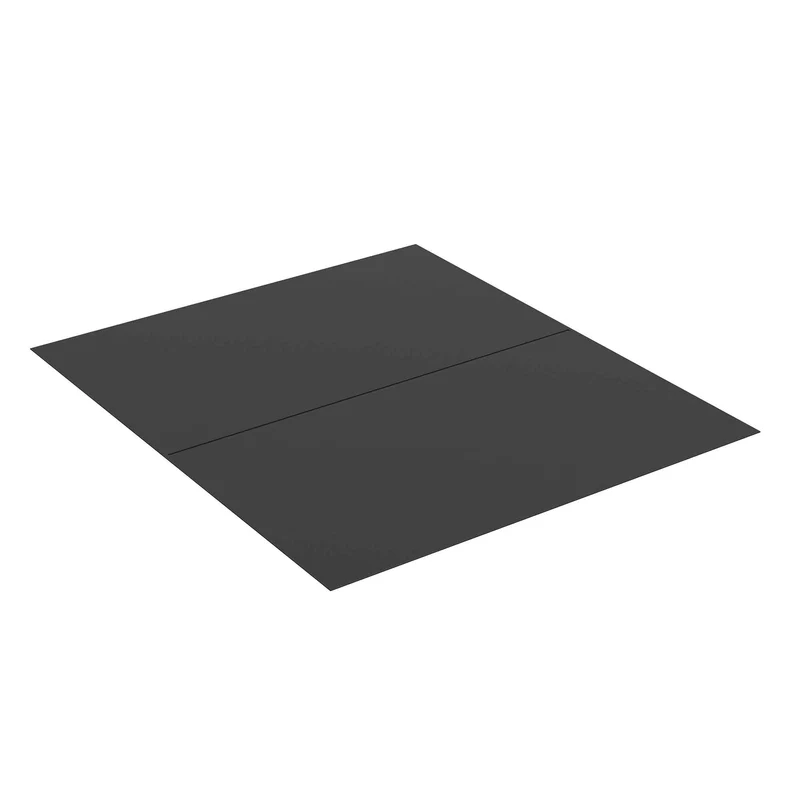 Protection de plancher en acier noir, 46-3/4'' x 54''
