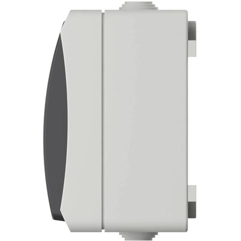 Interrupteur va et vient en saillie Aquatop IP54 - gris et blanc - Dio