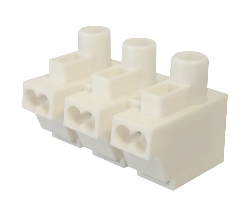 Lot de 3 bornes 3 plots à vis - luminaires et chauffage - Dio
