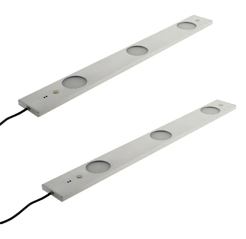 Réglette LED ultraplate 3 spots + détecteur de mouvement - Zenitech