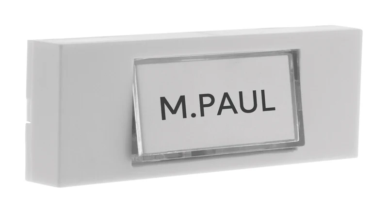 Bouton de sonnette filaire + étiquette porte-nom - Otio