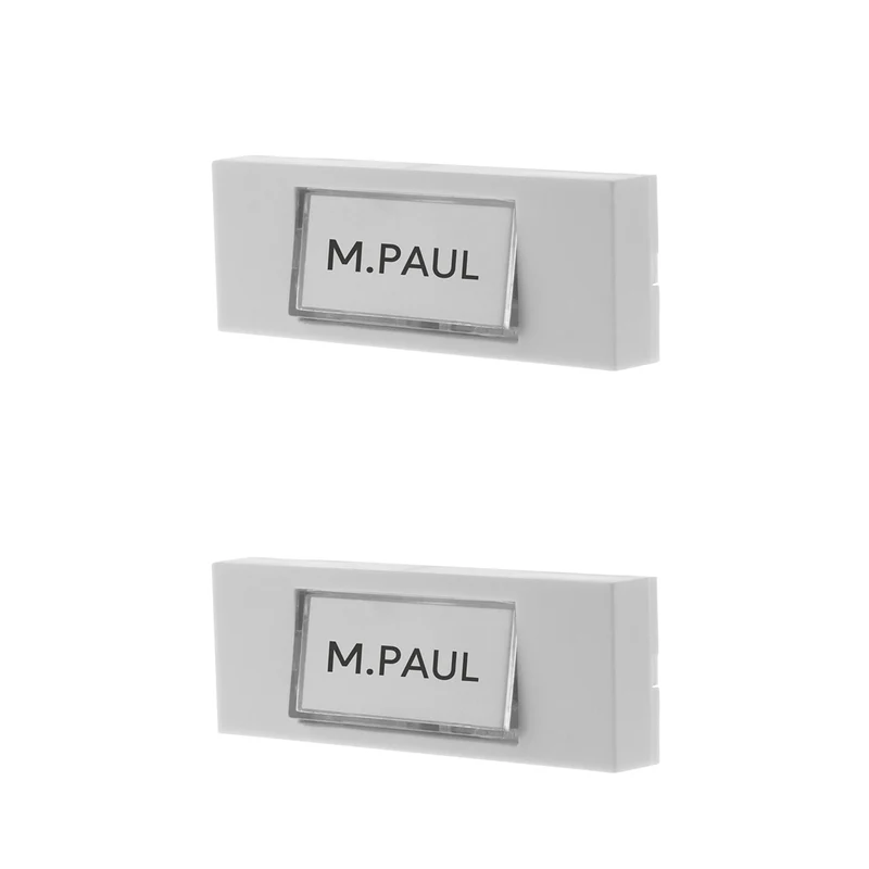 Bouton de sonnette filaire + étiquette porte-nom - Otio