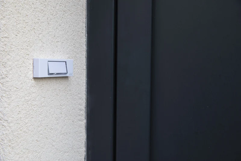 Bouton de sonnette filaire + étiquette porte-nom - Otio