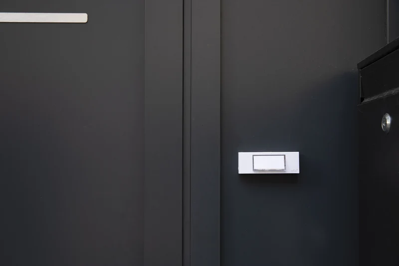 Bouton de sonnette filaire + étiquette porte-nom - Otio