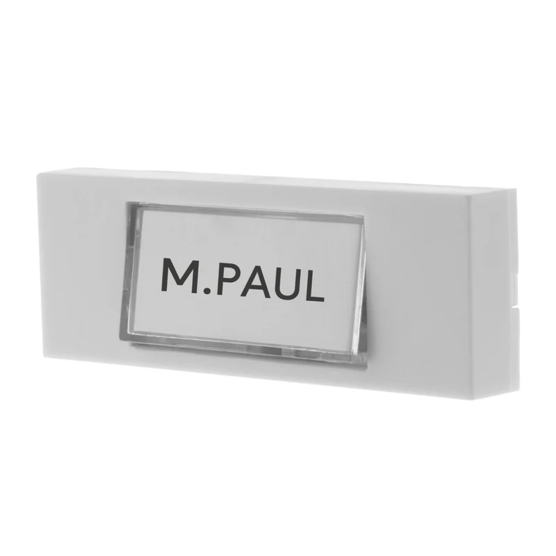 Bouton de sonnette filaire + étiquette porte-nom - Otio