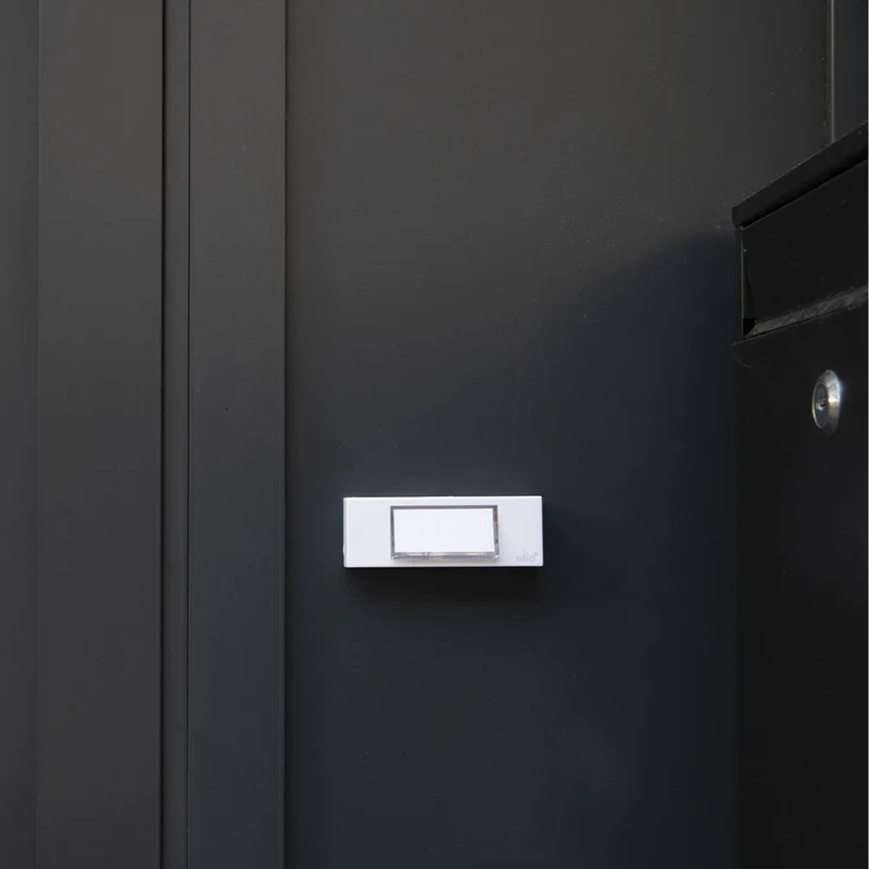 Bouton de sonnette filaire + étiquette porte-nom - Otio