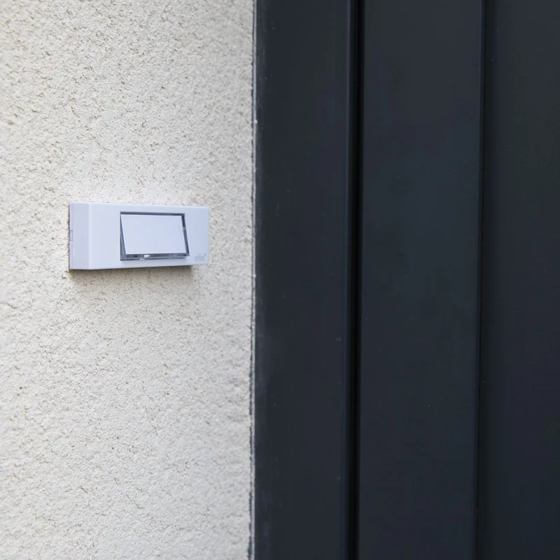 Bouton de sonnette filaire + étiquette porte-nom - Otio