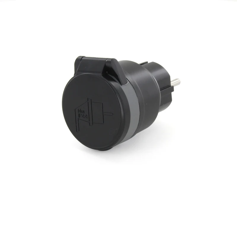 Mini prise étanche télécommandée - IP44 - 3500W - Noir - DiO