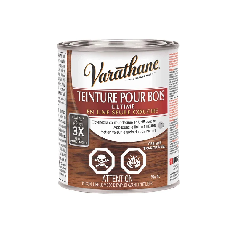 Teinture pour bois Ultime cerisier traditionnel, 946 ml