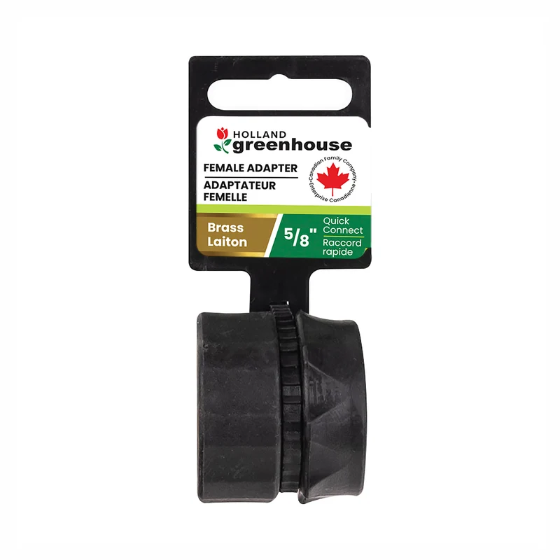 Adaptateur femelle en laiton à raccord rapide, 5/8"