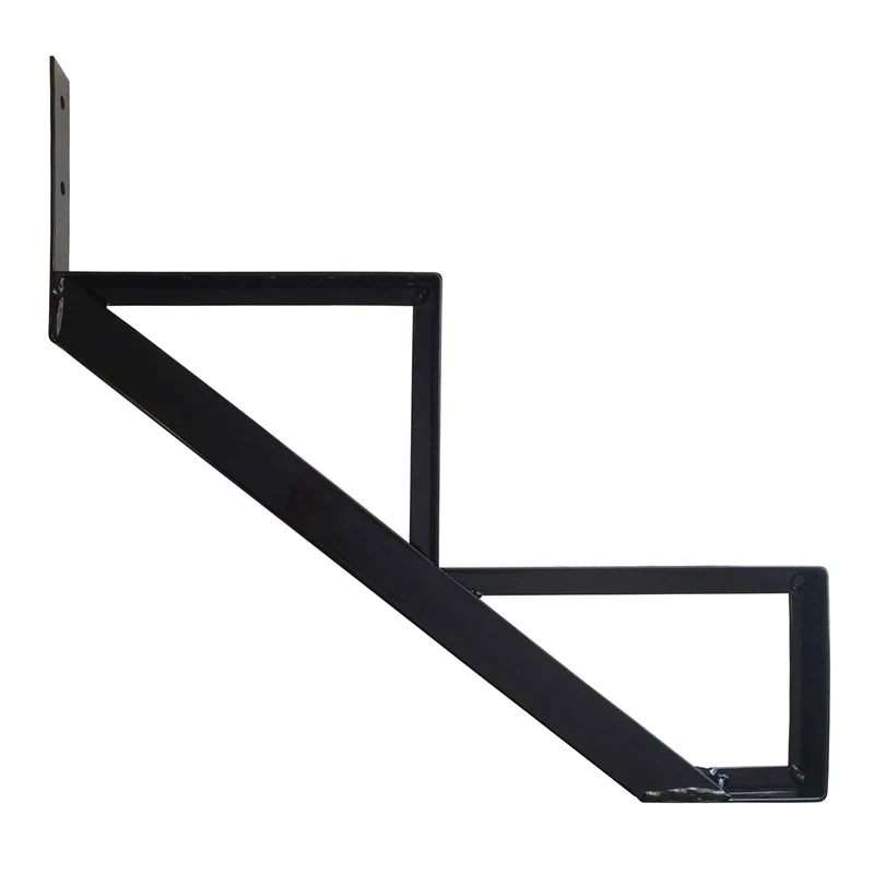 Limon d’aluminium à 2 marches Collection 11 (10-1/4''), noir