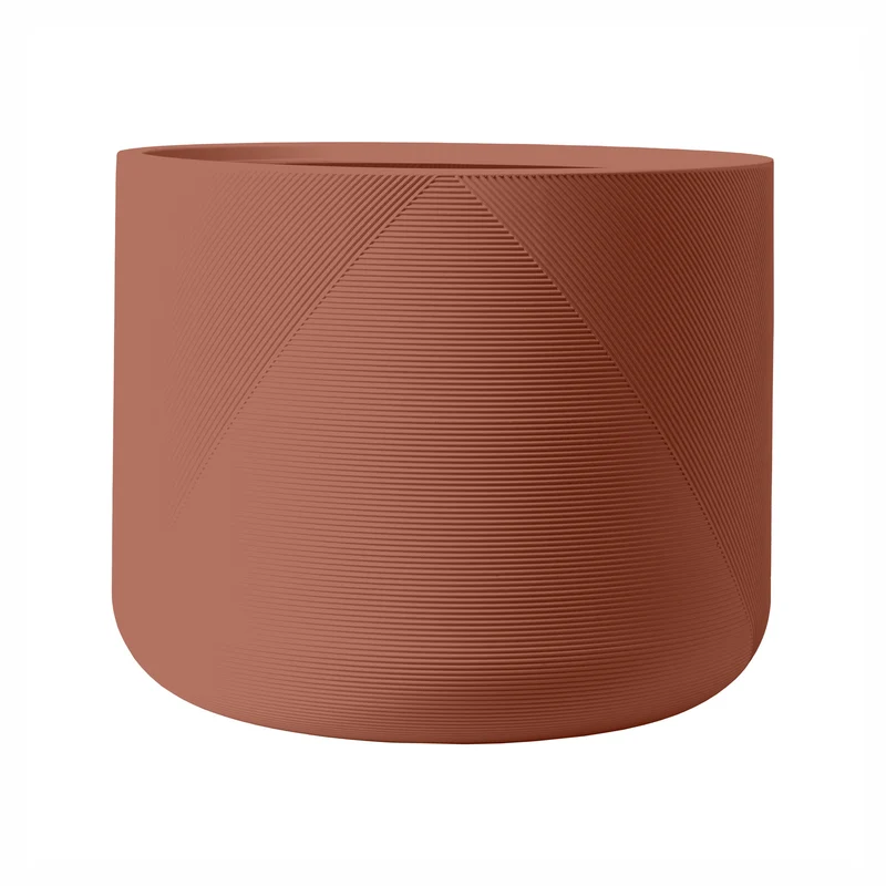 Jardinière Gavin en résine durable, 22" x 18" (argile rose)