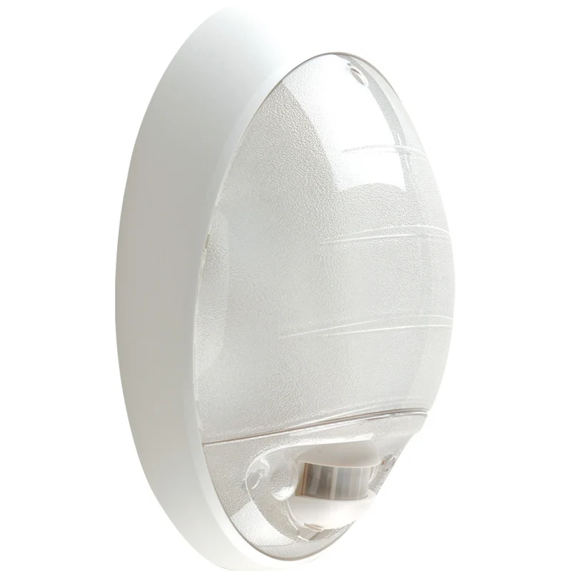 Applique Atoll ovale E27 sans source lumineuse infraRouge - Blanc - Lébénoïd
