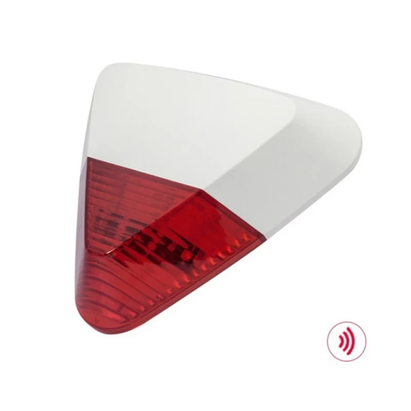 Sirène extérieure sans fil + flash + batterie de secours - IP54 - Chacon