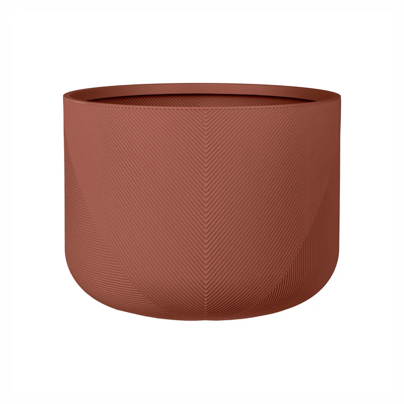 Jardinière Gavin en résine durable, 18" x 13" (argile rose)