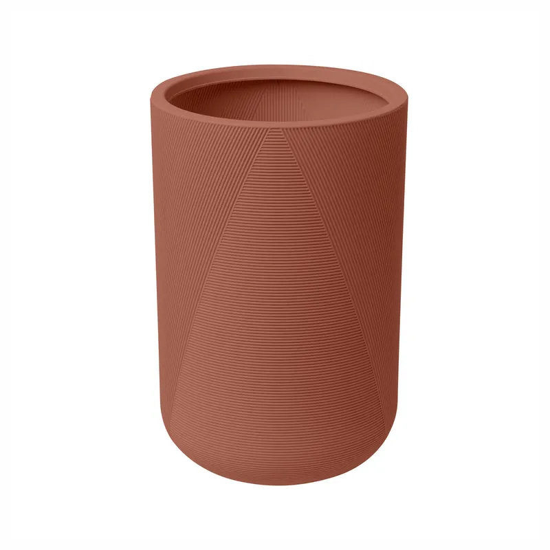 Jardinière Gavin en résine durable, 14" x 22" (argile rose)