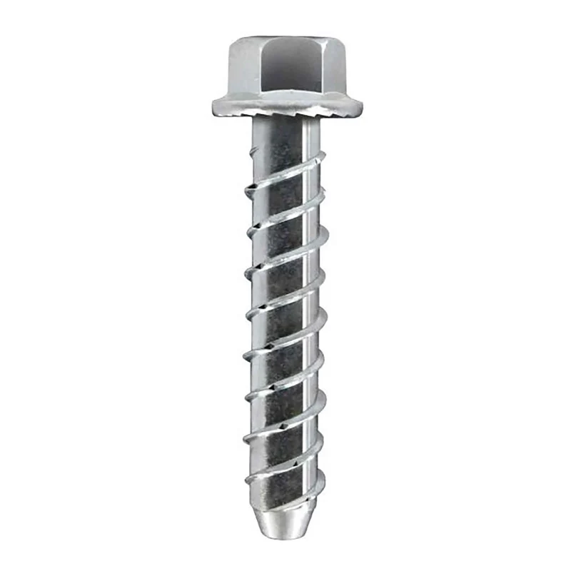 Vis d’ancrage plaqué zinc pour béton Cobra Tork, 1/2" x 4" (4 unités + 1 foret)