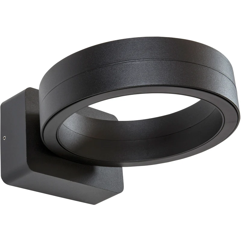 Applique LED Arche circle 1200lm 4000K - Noir - Lébénoïd