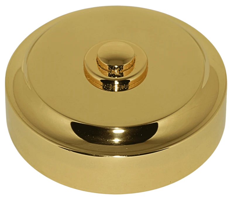 Bouton sonnette rond filaire laiton massif