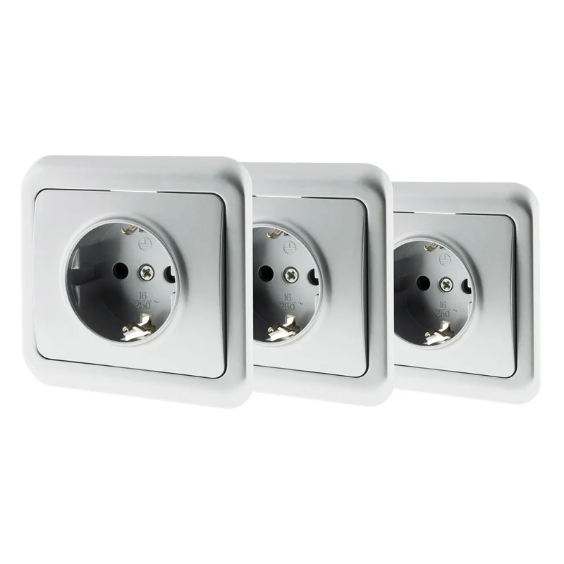 Prise encastrée Schuko 16A Antaria - Zenitech