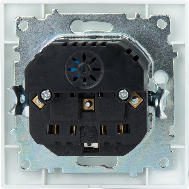Prise encastrée Schuko + 2 USB-A 2,4A - Blanc - Zyna - Zenitech