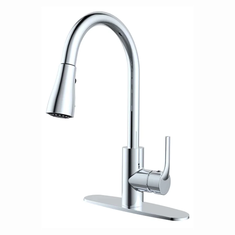 Robinet de cuisine Manchester à bec rétractable, chrome