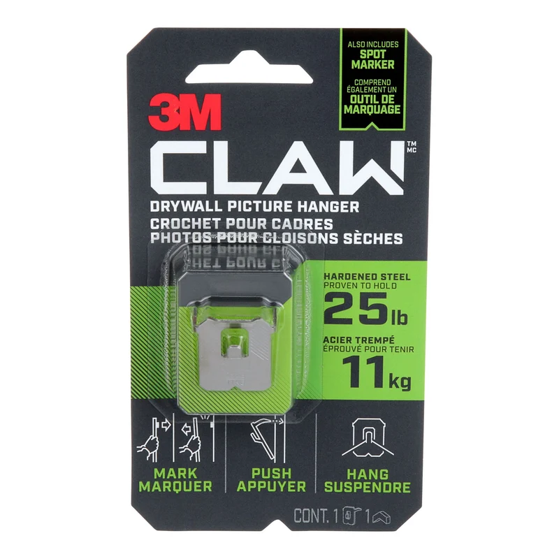 Crochet CLAW pour cadres pour cloisons sèches, 11 kg