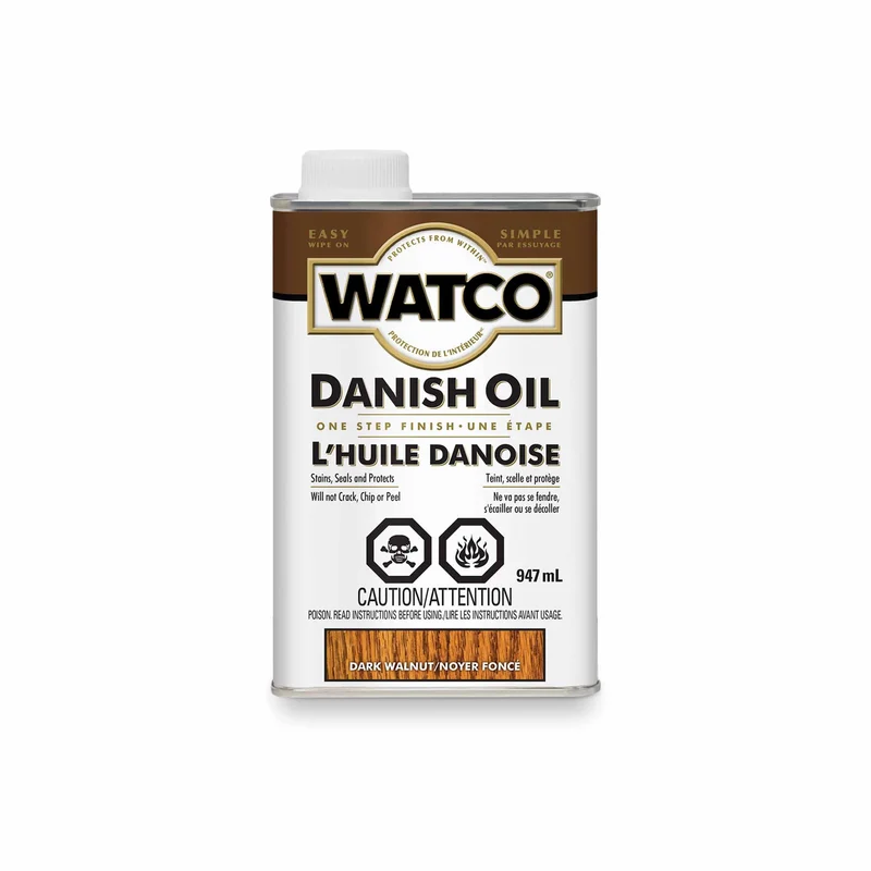 Watco huile Danoise noyer foncé, 947 ml