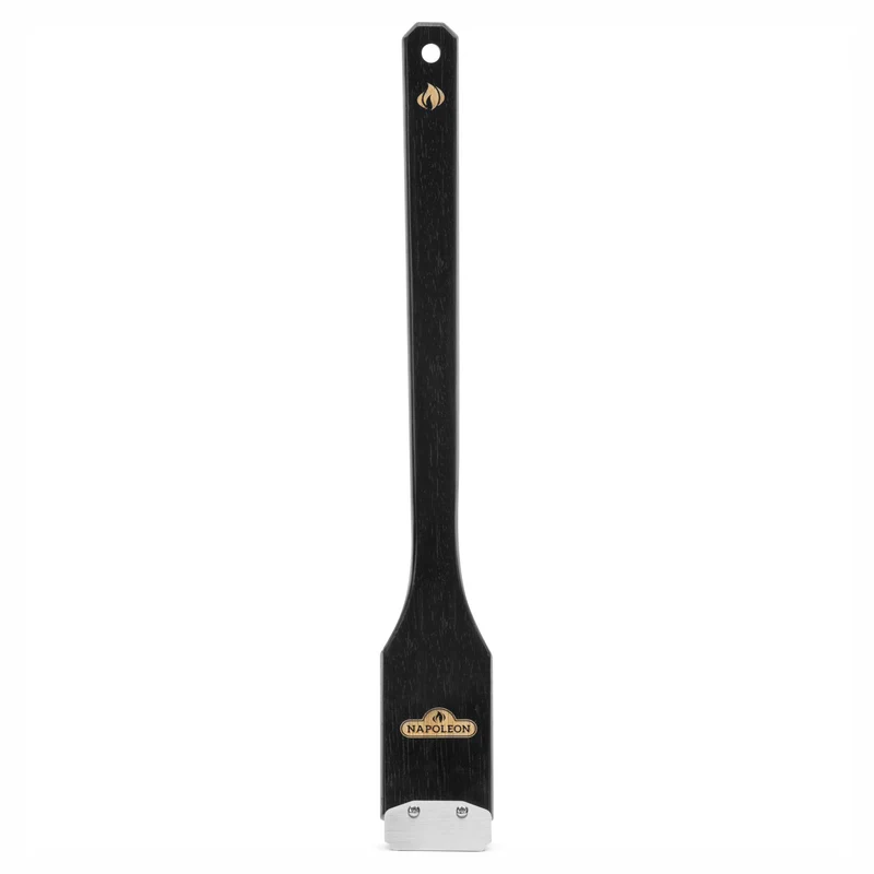 Brosse à BBQ en bois avec filaments en acier inoxydable
