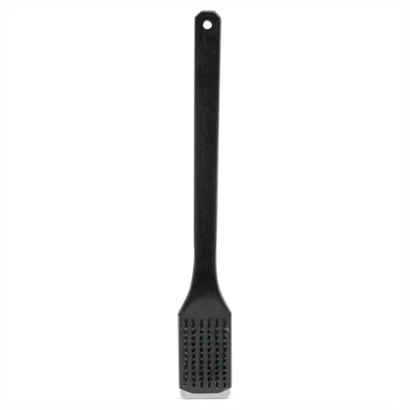 Brosse à BBQ en bois avec filaments en acier inoxydable
