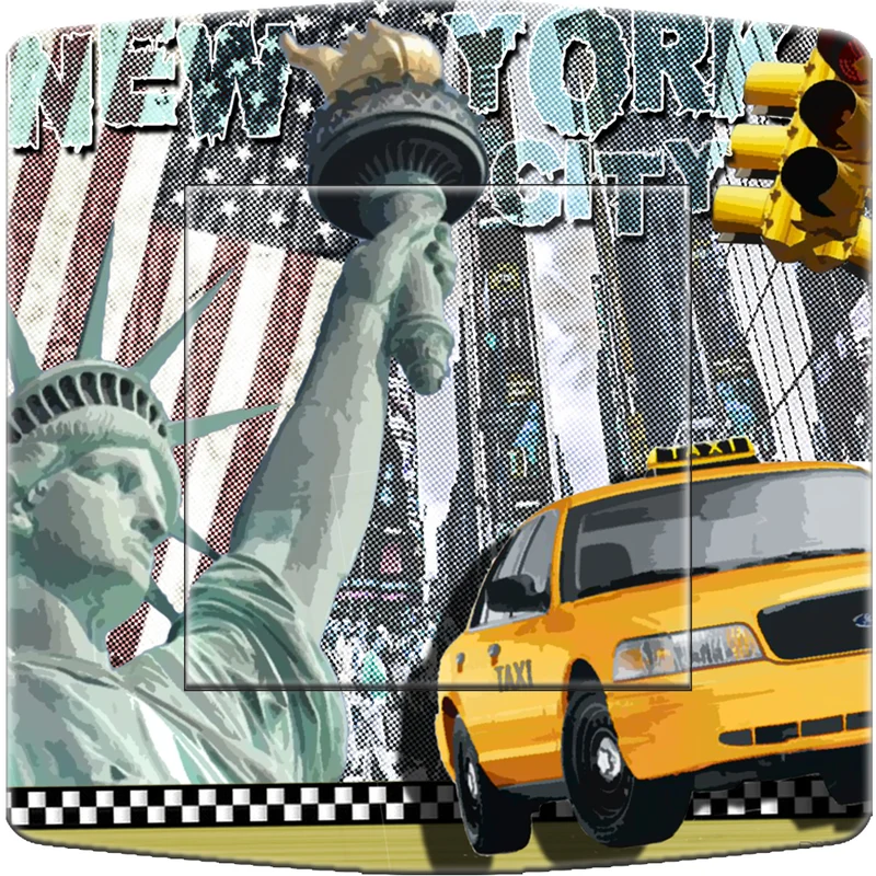 Interrupteur décoré new york 1