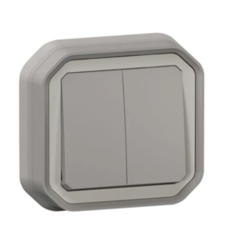 Double interrupteur IP55 Plexo encastré - Legrand