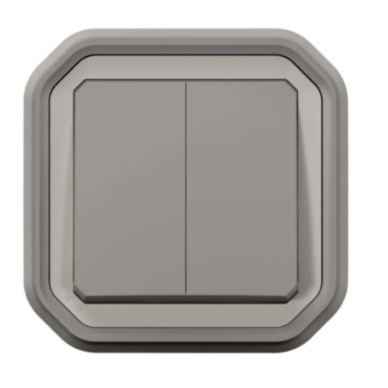 Double interrupteur IP55 Plexo encastré - Legrand