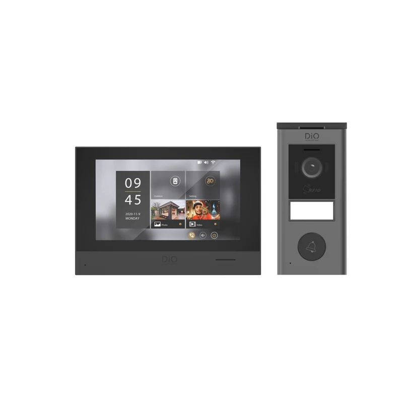Visiophone sans fil 7'' RFID - IP55 - DiO