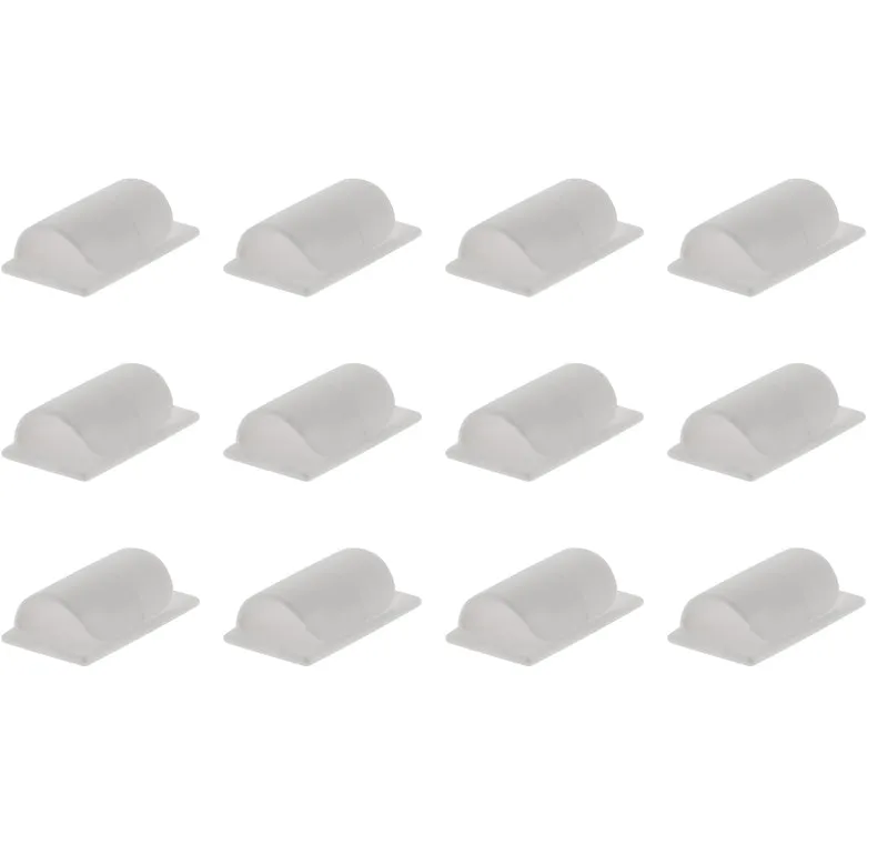 Lot de clips larges (auto-collants) pour cordons et câbles - Zenitech