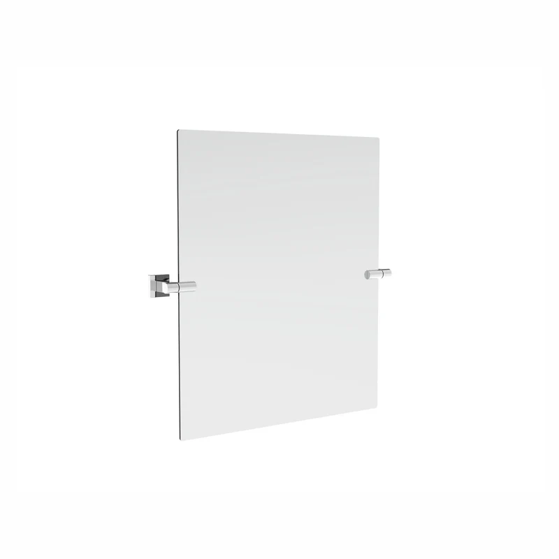 Miroir de salle de bain rectangulaire Claye, chrome