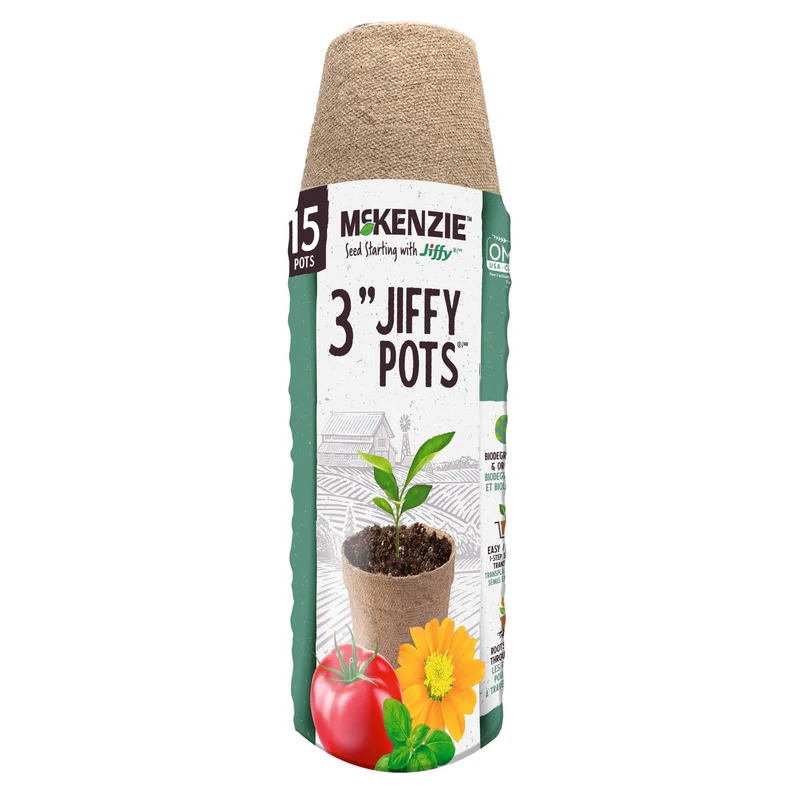 Pot de tourbe pour semis, 3" (15 unités)