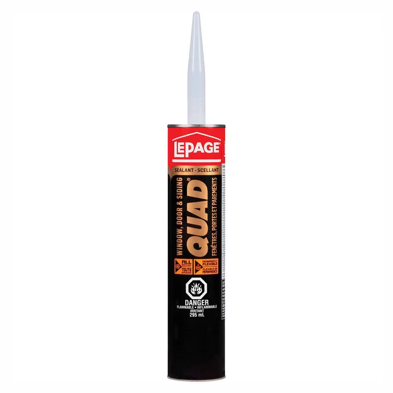 Scellant Quad pour fenêtres, portes et revêtements, 295 ml (brun)