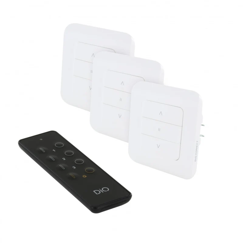 Set de 2/3 interrupteurs volets roulants + télécommande - DiO