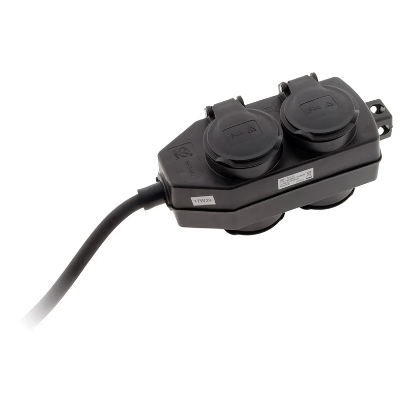Boitier dérivation 4 prises IP44 5m Zenitech