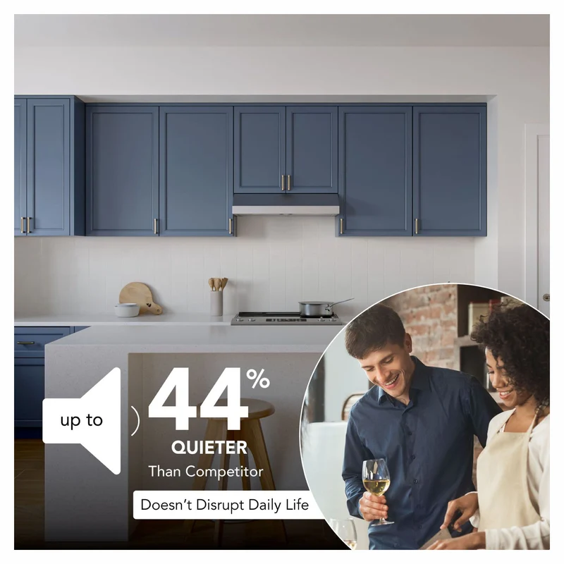 Hotte de cuisine sous-armoire Glacier de 30" avec puissance maximale de 350 pi³ / min, acier inoxydable