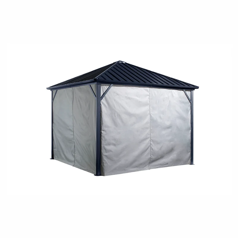 Rideaux d'intimité pour abri de jardin Dakota, 8' x 8'