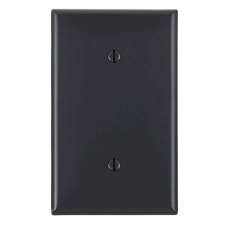 Plaque murale vierge simple, noir