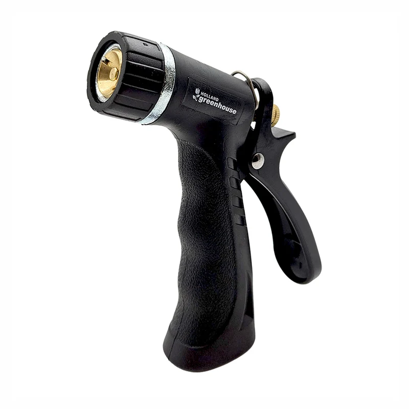 Pistolet d’arrosage isolé, noir