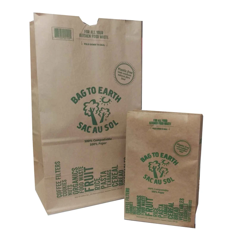 Grand sac pour résidus de cuisine, 5 unités