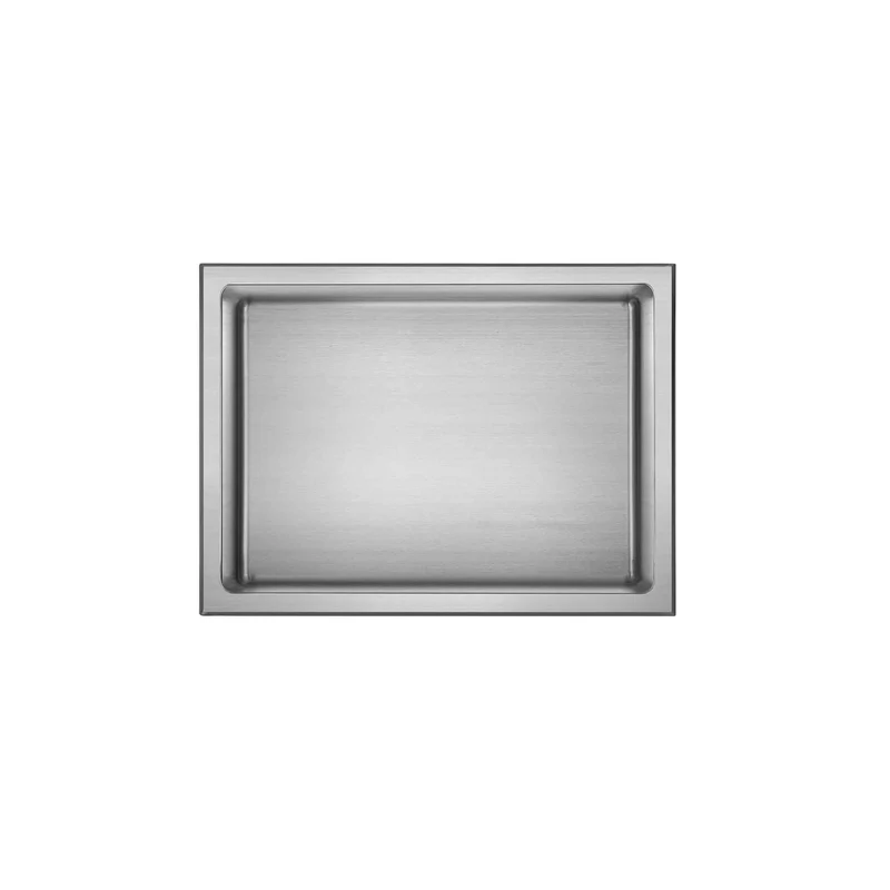 Niche de douche murale Layla en acier inoxydable brossé, 12'' x 16''