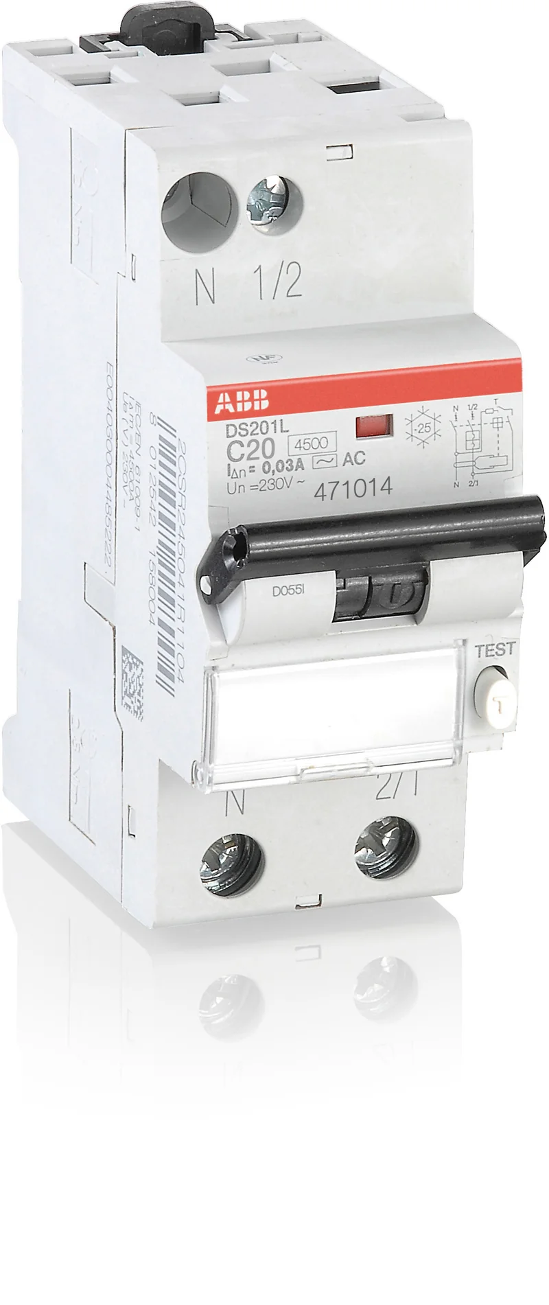 Disjoncteur différentiel 30MA Type AC - ABB
