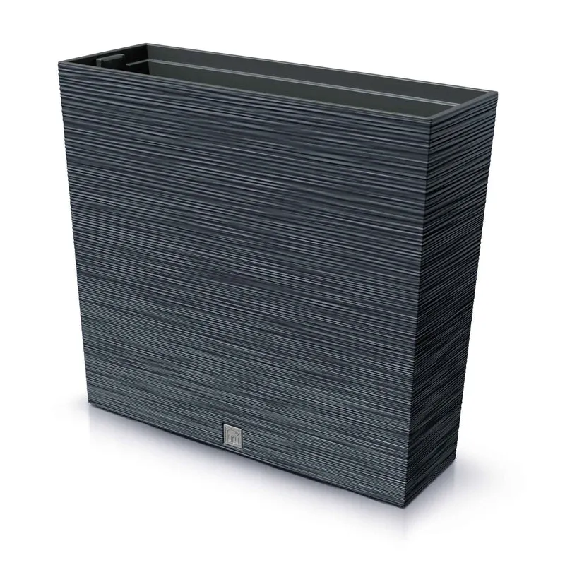 Jardinière rectangulaire et haute Furu, 30,3" x 9,25" x 27"