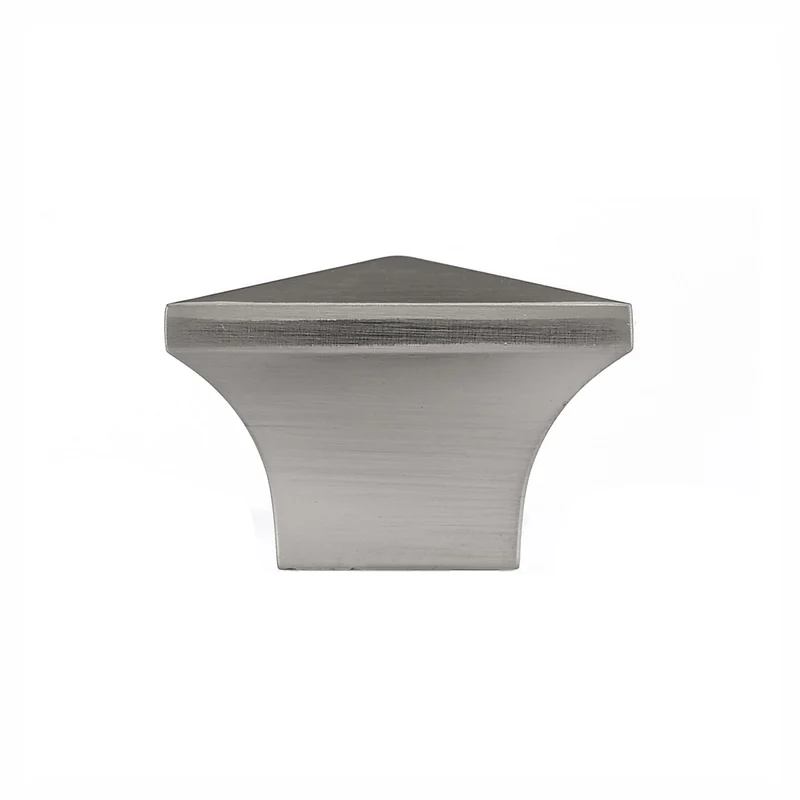 Bouton Mckenzie en métal, 32 mm x 32 mm (nickel brossé)